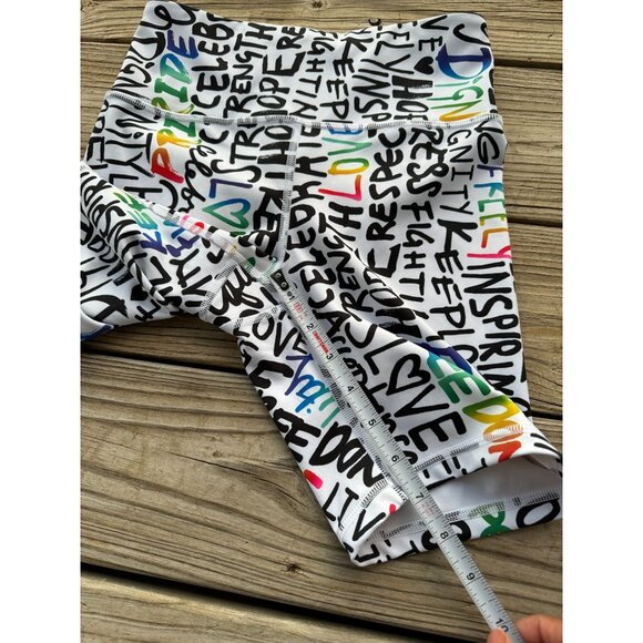 ATHLETA SMALL Train Shorts‎ PRIDE Elation SOLD OUT  Biker Yoga Sports Equality - Picture 4 of 6